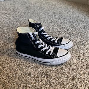 Black high top converse